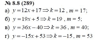 Ответ к задаче № 8.8 (289) - А.Г. Мордкович, гдз по алгебре 7 класс